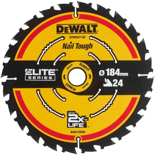 Пильный диск по дереву DEWALT DT10401, 184х20х1.65 мм (DT10401-QZ)