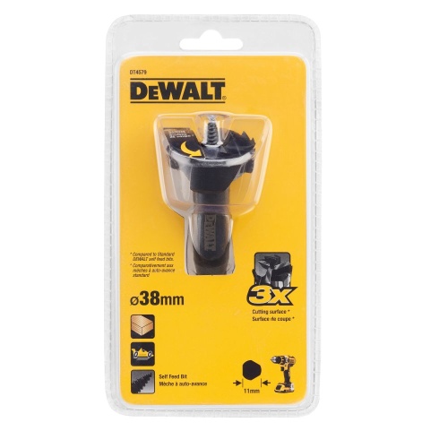 Сверло Форстнера по дереву DEWALT DT4579, 38x87x122 мм, 1 шт. (DT4579-QZ) Сверло Форстнера по дереву DEWALT DT4579, 38x87x122 мм, 1 шт. (DT4579-QZ)