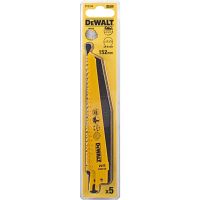 Полотно DEWALT DT2344, по дереву для сабельных пил биметаллическое, BiM, 152 x 3.6-5.1 мм, S610VF, 5 шт.