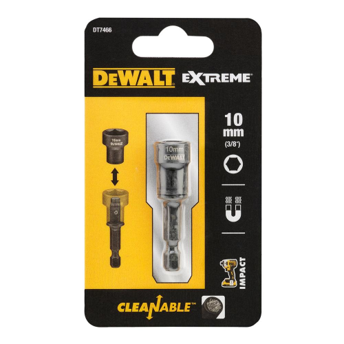 Шестигранная насадка очищаемая DEWALT DT7466, 10 мм фото 4