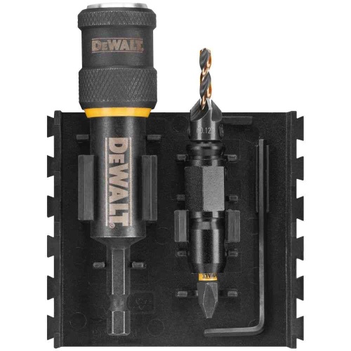 Набор пилотных сверл, зенкеров и бит DEWALT DT70779T, с механизмом быстрой смены, 24 шт., в кейсе (DT70779T-QZ) фото 3