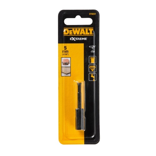 Сверло алмазное трубчатое DEWALT EXTREME, 5 мм, 1 шт. (DT6037-QZ) Сверло алмазное трубчатое DEWALT EXTREME, 5 мм, 1 шт. (DT6037-QZ)