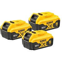 Аккумулятор DEWALT DCB184P3, Li-Ion, 18 В, 5 Ач, 3 шт. (DCB184P3-XJ)