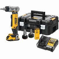 Аккумуляторный расширитель для труб DEWALT DCE400D1T, 18 В, 60 ход/мин, до 25 мм, с АКБ 2 Ач и ЗУ, в кейсе TSTAK (DCE400D1NT-XJ)
