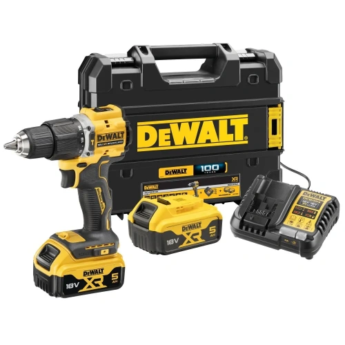 Дрель-шуруповерт ударная DEWALT DCD100YP2T, 18В, 68 Нм, в кейсе TSTAK, (DCD100YP2T-QW)