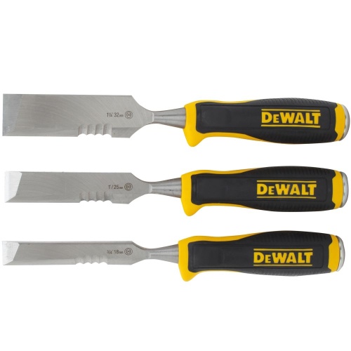 Набор стамесок DEWALT DWHT0-16148, с дополнительной режущей кромкой, 18/25/32 мм, 3 шт.
