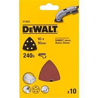 Шлифлисты дельта перфорированные DEWALT DT3095, 93 мм, 240 G, 10 шт.