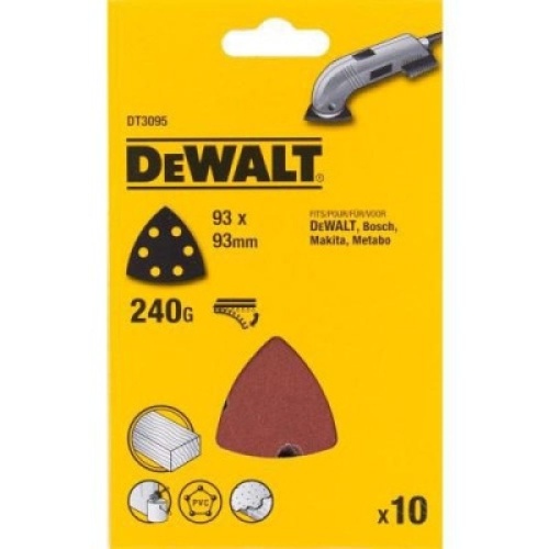 Шлифлисты дельта перфорированные DEWALT DT3095, 93 мм, 240 G, 10 шт. Шлифлисты дельта перфорированные DEWALT DT3095, 93 мм, 240 G, 10 шт.