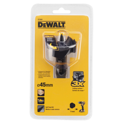 Сверло Форстнера по дереву DEWALT DT4581, 45x87x122 мм, 1 шт. (DT4581-QZ) фото 2