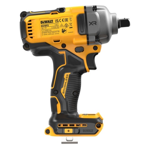 Аккумуляторный гайковерт DEWALT DCF892P2T, 18 В, 1084 Нм, 3250 уд/мин, с 2 АКБ 5 Ач и ЗУ, в кейсе TSTAK (DCF892P2T-QW) фото 3