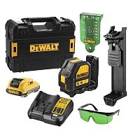 Самовыравнивающийся линейный ЗЕЛЕНЫЙ лазерный уровень DEWALT (DCE088D1G-QW)