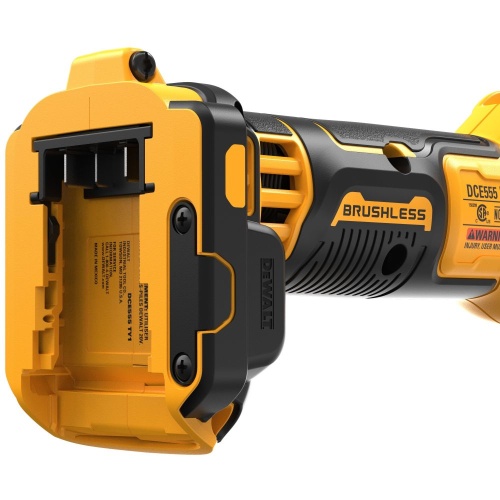 Аккумуляторный фрезер для гипсокартона DEWALT DCE555N, 18 В, 26000 об/мин, без АКБ и ЗУ (DCE555N-XJ) фото 5