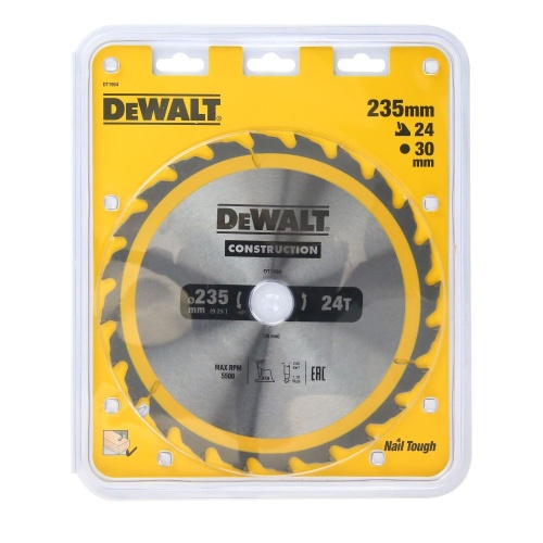 Диск пильный по дереву DEWALT CONSTRUCTION, 235х30х1.7 мм (DT1954-QZ)