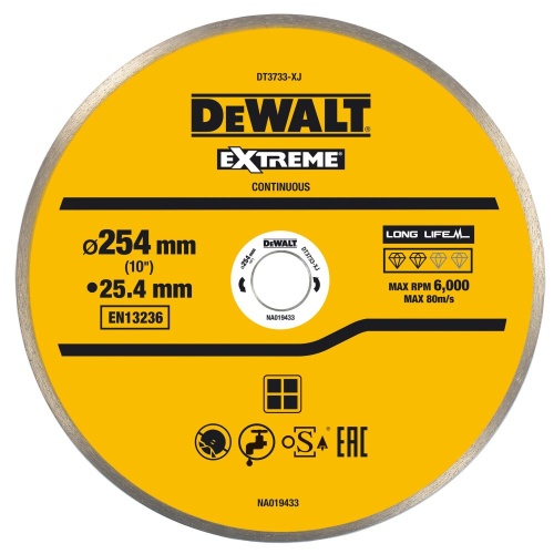 Отрезной алмазный диск DEWALT DT3733, по плитке, 254х25.4х1.6 мм (DT3733-XJ) Отрезной алмазный диск DEWALT DT3733, по плитке, 254х25.4х1.6 мм (DT3733-XJ)