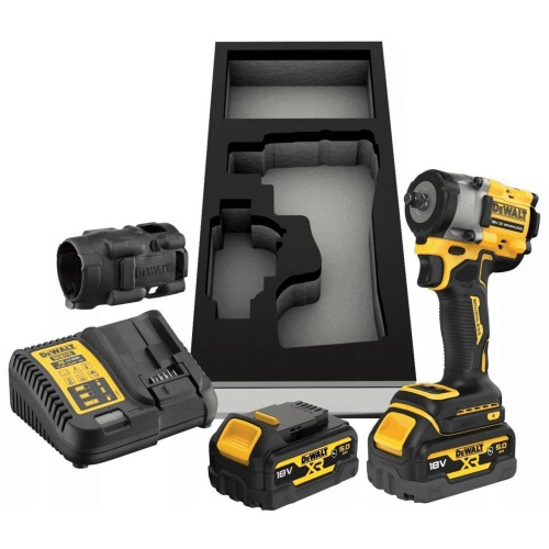 Бесщеточный гайковерт, DEWALT DCF923P2G, 612 Нм, 18В, 2 Акб 5 Ач и ЗУ (DCF923P2G-QW)