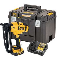 Аккумуляторный шпилькозабивной пистолет DEWALT DCN660P1T, 18 В, 48 Дж, с АКБ 5 Ач и ЗУ, в кейсе TSTAK (DCN660P1NT-XJ)