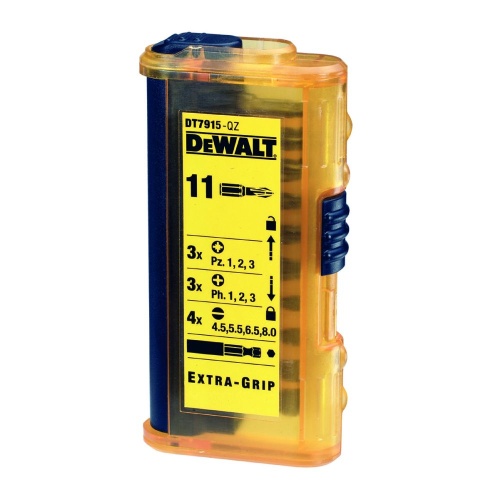 Набор бит DEWALT HIGH PERFORMANCE DT7915, 25 мм, в тонком карманном чехле, 11 шт. фото 2 Набор бит DEWALT HIGH PERFORMANCE DT7915, 25 мм, в тонком карманном чехле, 11 шт. фото 2