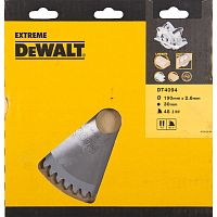 Пильный диск DEWALT EXTREME WORKSHOP DT4094, 190/30 мм.