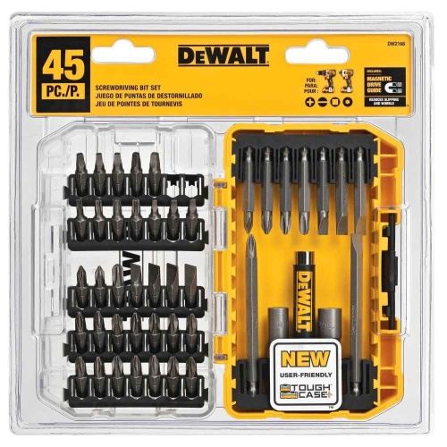 Набор бит DEWALT DW2166, PH/SL/Sq/Torx, 25/51/89 мм, 45 шт., в кейсе фото 5