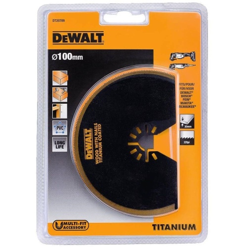 Сегментированный пильный диск DEWALT DT20709, Ti, 100 мм