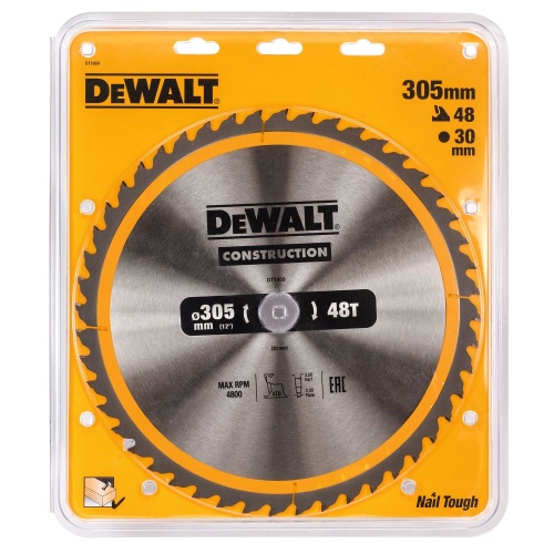 Диск пильный по дереву DEWALT CONSTRUCTION, 305х30х2 мм (DT1959-QZ) Диск пильный по дереву DEWALT CONSTRUCTION, 305х30х2 мм (DT1959-QZ)