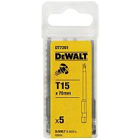Биты DEWALT DT7291, T15 x 70 мм, 5 шт.