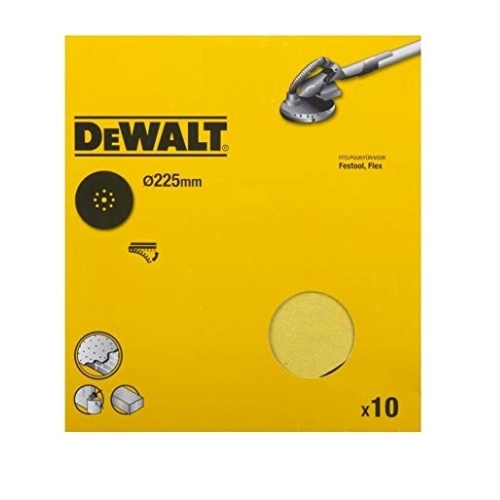 Шлифлисты DEWALT DT3170, 9 отверстий, 225 мм, 120G, 10 шт фото 2