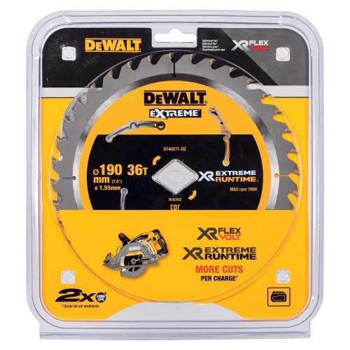 Пильный диск DEWALT XR EXTREME RUNTIME DT40271, 190x30мм, 36T фото 3 Пильный диск DEWALT XR EXTREME RUNTIME DT40271, 190x30мм, 36T фото 3