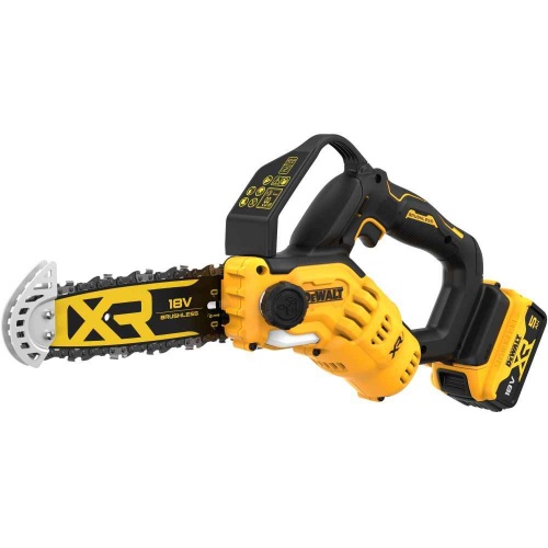 Аккумуляторная цепная пила DEWALT DCMPS520P1, 18 В, 20 см, 8.6 м/с, с АКБ 5 Ач и ЗУ (DCMPS520P1-QW) Аккумуляторная цепная пила DEWALT DCMPS520P1, 18 В, 20 см, 8.6 м/с, с АКБ 5 Ач и ЗУ (DCMPS520P1-QW)
