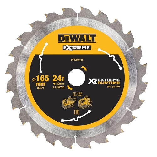 Пильный диск DEWALT DT99560 EXTREME RUNTIME, 165х20 мм Пильный диск DEWALT DT99560 EXTREME RUNTIME, 165х20 мм