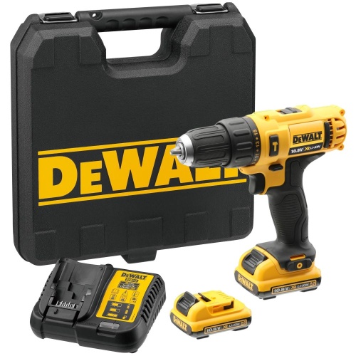 Аккумуляторная ударная дрель-шуруповерт DEWALT DCD716D2, 10.8 В, 1500 об/мин, 22500 уд/мин, с 2 АКБ 2 Ач и ЗУ, в кейсе (DCD716D2-QW) Аккумуляторная ударная дрель-шуруповерт DEWALT DCD716D2, 10.8 В, 1500 об/мин, 22500 уд/мин, с 2 АКБ 2 Ач и ЗУ, в кейсе (DCD716D2-QW)