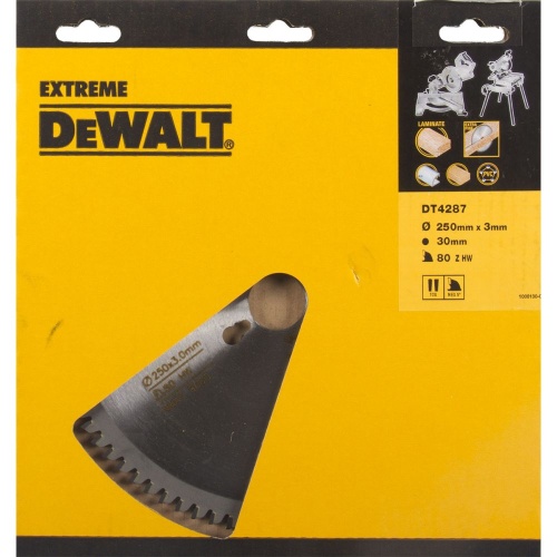 Пильный диск DEWALT EXTREME WORKSHOP DT4287, 250/30 мм. Пильный диск DEWALT EXTREME WORKSHOP DT4287, 250/30 мм.