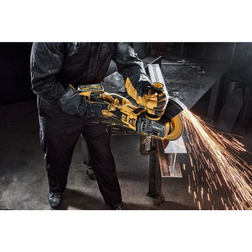 Аккумуляторная угловая шлифмашина DEWALT DCG460Y1K, 54 В, 230 мм, 6000 об/мин, с АКБ 2 Ач и ЗУ, в кейсе (DCG460Y1NK-XJ) фото 4