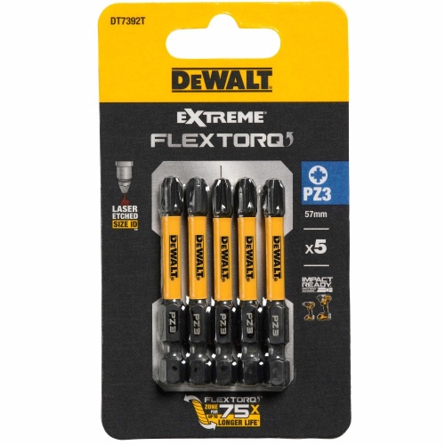 Бита DEWALT PZ3, 50 мм, HEX, 5 шт. (DT7392T-QZ) Бита DEWALT PZ3, 50 мм, HEX, 5 шт. (DT7392T-QZ)