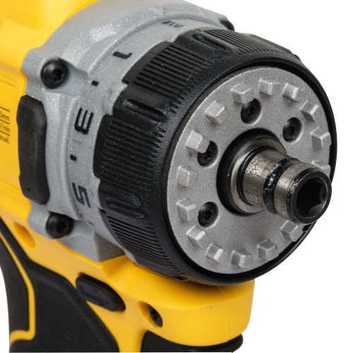 Дрель-шуруповерт DEWALT DCD703L2T, 12 В, 58 Нм, 1500 об/мин, с набором насадок, 2 АКБ 3 Ач и ЗУ, в кейсе TSTAK (DCD703L2T-QW) фото 7