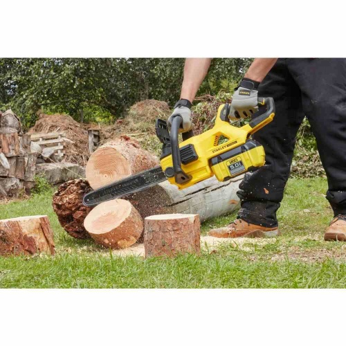 Аккумуляторная цепная пила STANLEY FATMAX V60, 54 В, 35 см, 13.4 м/с, без АКБ и ЗУ (SFMCCSB664B-XJ) фото 2 Аккумуляторная цепная пила STANLEY FATMAX V60, 54 В, 35 см, 13.4 м/с, без АКБ и ЗУ (SFMCCSB664B-XJ) фото 2