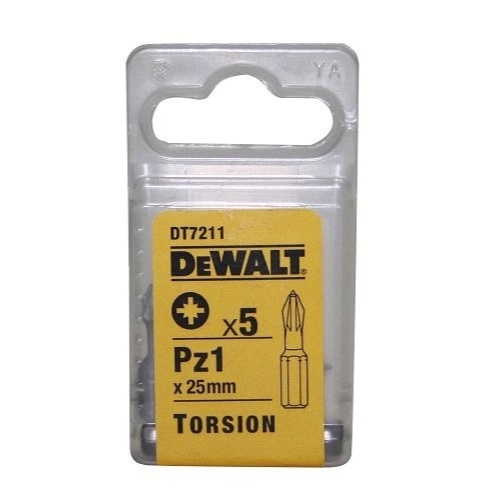Биты DEWALT DT7211, Pz1 x 25 мм, 5 шт. Биты DEWALT DT7211, Pz1 x 25 мм, 5 шт.