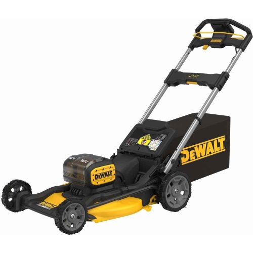 Аккумуляторная газонокосилка DEWALT DCMWP134W2, 2х18 В, 2800 об/мин, 67 л, с 2 АКБ 8 Ач и ЗУ (DCMWP134W2-QW)