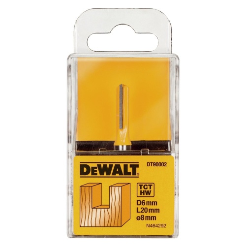 Фреза пазовая DEWALT DT90002 ø6mm (Z2), хвостовик 8 мм