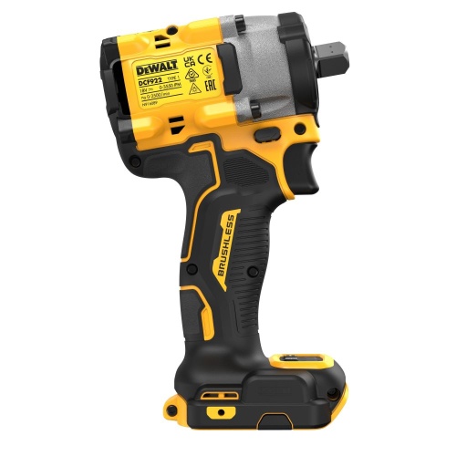 Аккумуляторный гайковерт DEWALT DCF922N, 18 В, 610 Нм, 3550 уд/мин, без АКБ и ЗУ (DCF922N-XJ) фото 3