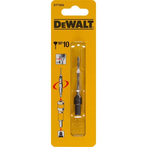 Пилотное сверло с зенкером DEWALT Flip&Drive, 3.1x50 мм, 1 шт. (DT7606-XJ)
