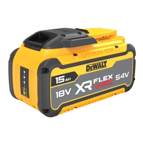 Аккумулятор DEWALT FLEXVOLT DCB549, Li-Ion, 18/54 В, 15/5 Ач, 1 шт. (DCB549-XJ) фото 4 Аккумулятор DEWALT FLEXVOLT DCB549, Li-Ion, 18/54 В, 15/5 Ач, 1 шт. (DCB549-XJ) фото 4