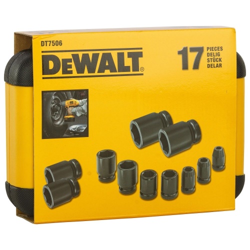 Набор торцевых головок DEWALT DT7506, 17 предметов в боксе фото 2