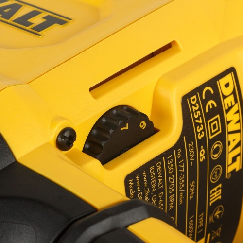 Перфоратор DEWALT D25733K, 1600 Вт, 13.3 Дж, 2705 уд/мин, в кейсе (D25733K-QS) фото 5