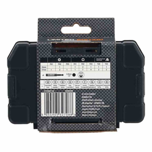 Набор бит DEWALT McLaren Limited Edition DT70902T, PH/PZ/Torx, 25/57 мм, 28 шт., в кейсе (DT70902T-QZ) фото 2