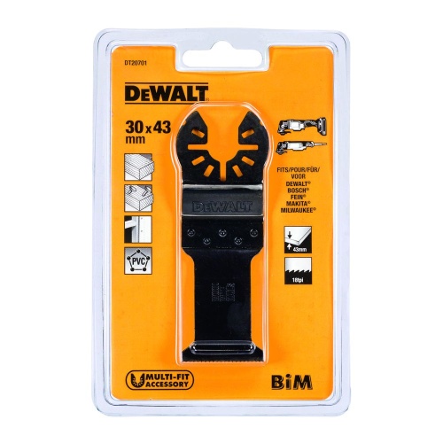 Погружное пильное полотно по дереву DEWALT DT20701, c гвоздями для реноватора, BiM, 43 x 30 мм Погружное пильное полотно по дереву DEWALT DT20701, c гвоздями для реноватора, BiM, 43 x 30 мм