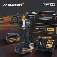 Шуруповерт DEWALT McLaren Limited Edition DCF85MP2T, 18 В, 205 Нм, 3800 уд/мин, с 2 АКБ 5 Ач и ЗУ, в кейсе TSTAK (DCF85MP2T-QW)