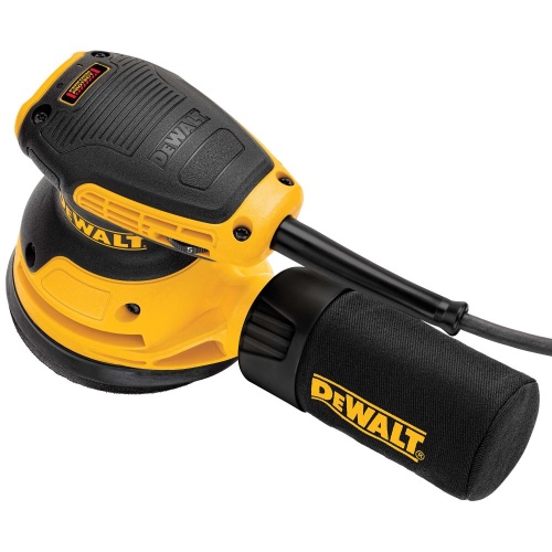 Эксцентриковая шлифмашина DEWALT DWE6423, 280 Вт, 125 мм, 12000 кол/мин (DWE6423-QS) фото 6 Эксцентриковая шлифмашина DEWALT DWE6423, 280 Вт, 125 мм, 12000 кол/мин (DWE6423-QS) фото 6