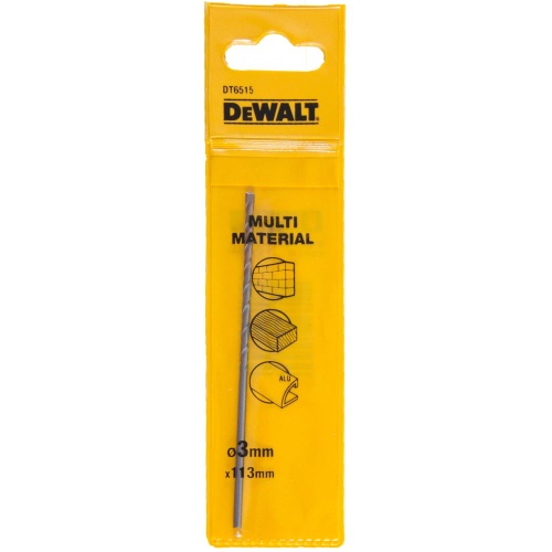Сверло DEWALT DT6515, multimaterial универсальное TCT/HM 3 гранным хвостовиком, 3 x 83 x 50 мм Сверло DEWALT DT6515, multimaterial универсальное TCT/HM 3 гранным хвостовиком, 3 x 83 x 50 мм
