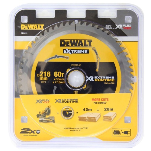 Диск пильный по дереву DEWALT DT99570, 216х30 мм (DT99570-QZ) фото 2